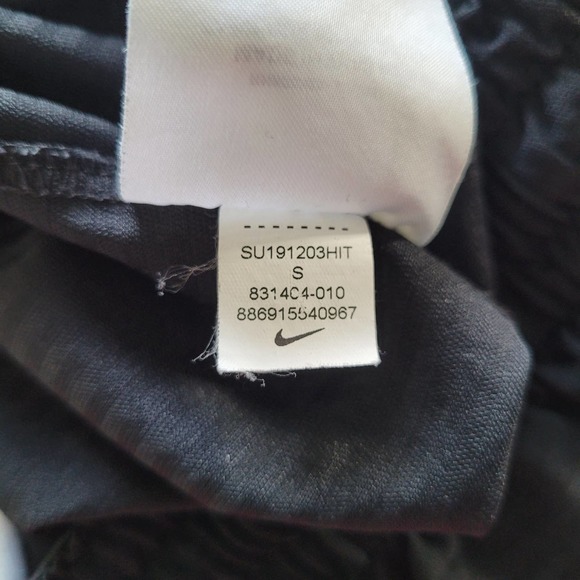 Nike Men's Black Logo Elastic Waist Athletic Sport Gym Basketball Shorts Size S - Picture 3 of 7